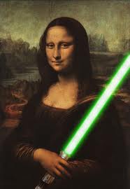 mona lisa a svetelny mec